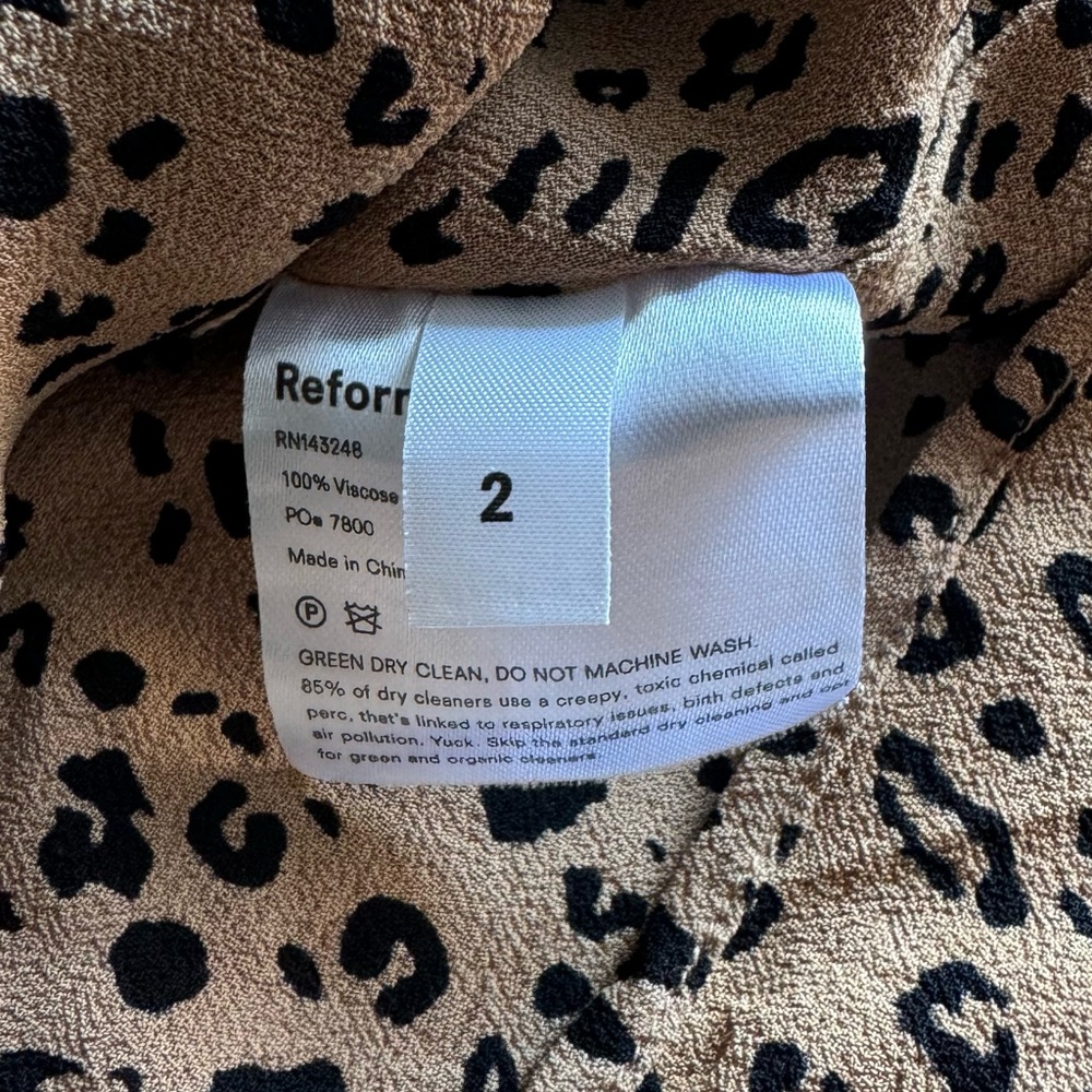 Reformation Leopard Print Skirt - Picture 7 of 9